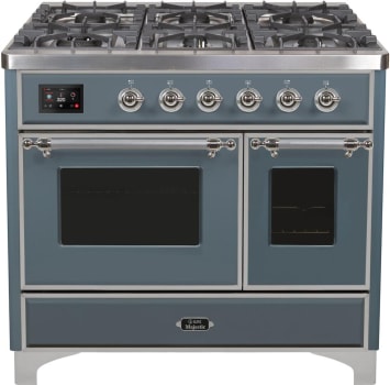 Ilve Majestic II Collection UMD10FDNS3BGCLP - Majestic II 40 Inch Dual Fuel Natural Gas Freestanding Range