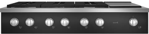 Cafe CGU486P3TD1 - Cafe™ 48" Professional Gas Rangetop with 6 Burners and Griddle (Natural Gas)