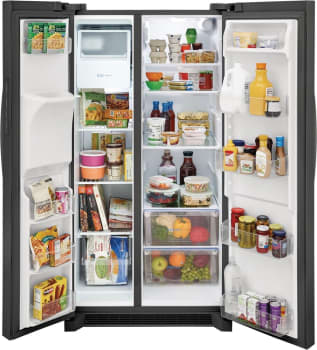 Frigidaire FRSS2623AD 36 Inch Freestanding Side by Side Refrigerator ...