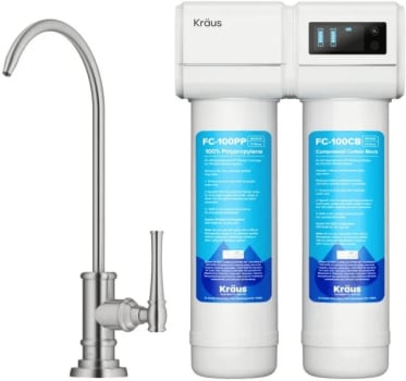 Kraus FS1000FF102SFS - 2-Stage Under-Sink Filtration System with Allyn™ Single Handle Drinking Water Filter Faucet in Spot-Free Stainless Steel