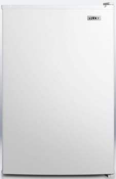 Summit FS603 5.0 cu. ft. Compact Freezer with Fixed Wire Shelves, 3 Door  Racks, Manual Defrost, Slim Counter Height Dimensions and Fully Finished  Cabinet: White