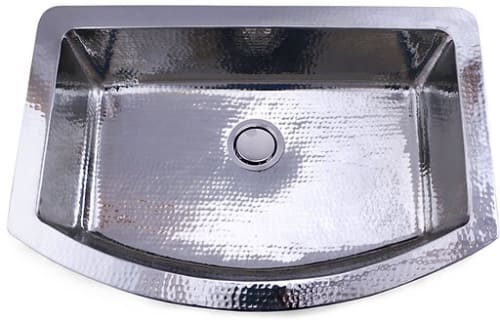 Nantucket Sinks FSSH3322 - 33 Inch Hand Hammered Stailess Steel Farmhouse Apron Sink