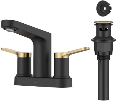 Kraus Indy™ Series FUS14102SFBBMB - 2 Handle Centerset Bathroom Faucet