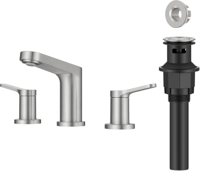 Kraus Indy™ Series FUS14103SFBN - 2 Handle 8-Inch Widespread Bathroom Faucet with 1.2 GPM Flow Rate