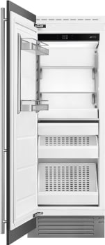 Smeg FZU30L - UNIVERSAL 30 Inch Freezer Column in Opened View