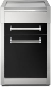 Steel Cucine Genesi Series GQ4CPBA - 18 Inch Kitchen SideWork Table Cabinet with 3 Drawers