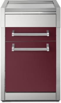 Steel Cucine Genesi Series GQ4CPBR - 18 Inch Kitchen SideWork Table Cabinet with 3 Drawers