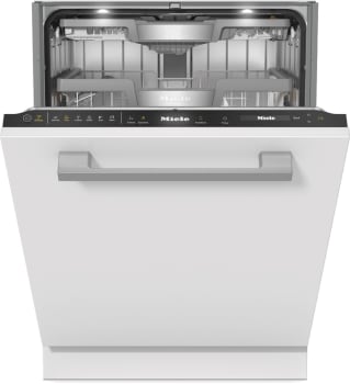 Miele G77xx Series G7766SCVI - 24 Inch Built-In Panel Ready Fully Integrated Dishwasher - Front Slightly Open