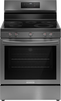Frigidaire black stainless steel electric stove discount