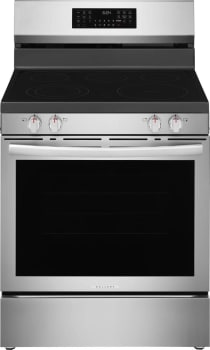 Frigidaire Gallery Series GCRE3070BF - Main-Image 30" Rear Control Electric Range with Stone-Baked Pizza Stainless Steel GCRE3070BF