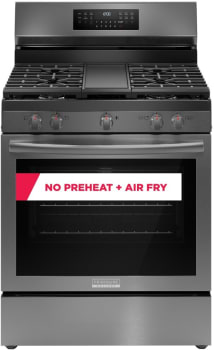 Frigidaire Gallery Series GCRG3060BD - 30 Inch Freestanding Gas Range No Preheat + Air Fry