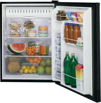 GE GCE06GGHBB 24 Inch Built-In Capable Compact Refrigerator with 5.6 Cu ...