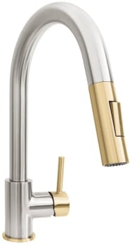 ZLINE Autograph Edition GEMKFZBNCB - Single Handle Pull Down Kitchen Faucet with 1.8 GPM Flow Rate