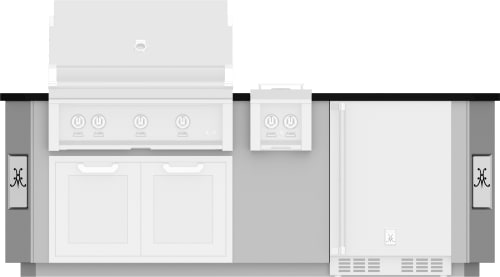 Hestan GES08 - 8 Ft. Outdoor Living Suite with Side Burner