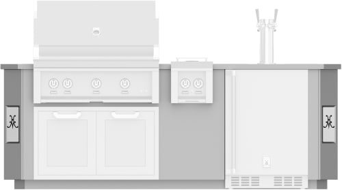 Hestan GESD08 - 8 Ft. Outdoor Living Suite with Side Burner and Beer Dispenser