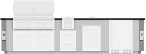 Hestan GESS12 - 12 Ft. Outdoor Living Suites with Side Burner