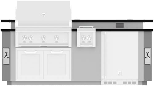 Hestan GESSB08 - 8 Ft. Outdoor Living Suite with Side Burner and Bar