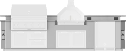 Hestan GESSBC12 - 12 Ft. Outdoor Living Suite with Campania Pizza Oven™ and Bar