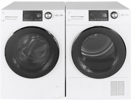 GE GEWADREW1281 Stacked Washer & Dryer Set with Top Load Washer