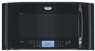 Whirlpool Gh7208xrb 2 0 Cu Ft Velos Speedcook Over The Range Microwave Oven With True Convection Oven Steamer Black