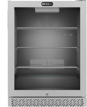 Bull 13100 - 24 Inch Glass Door Refrigerator with 4.9 cu.ft. Capacity