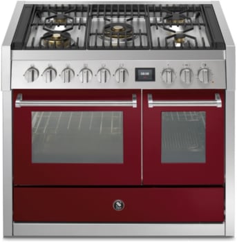 Steel Cucine Genesi Series GQY10SF4MBR - 40 Inch Freestanding Dual Fuel Range