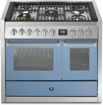 Steel Cucine Genesi Series GQY10SF4MCE - 40 Inch Freestanding Dual Fuel Range