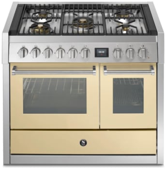 Steel Cucine Genesi Series GQY10SF4MCR - 40 Inch Freestanding Dual Fuel Range