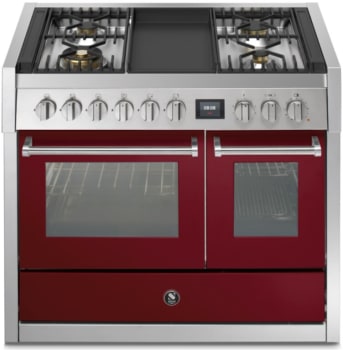 Steel Cucine Genesi Series GQY10SF4TBR - 40 Inch Freestanding Dual Fuel Range