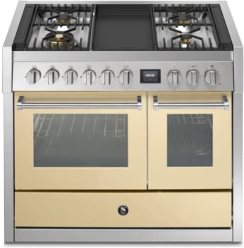 Steel Cucine Genesi Series GQY10SF4TCR - 40 Inch Freestanding Dual Fuel Range