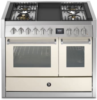 Steel Cucine Genesi Series GQY10SF4TNA - 40 Inch Freestanding Dual Fuel Range