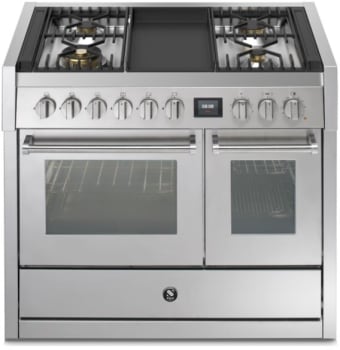 Steel Cucine Genesi Series GQY10SF4TSS - 40 Inch Freestanding Dual Fuel Range