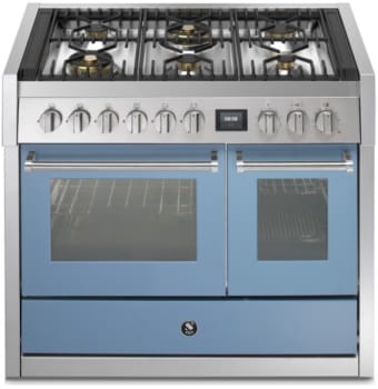 Steel Cucine Genesi Series GQY10SF6WCE - 40 Inch Freestanding Dual Fuel Range