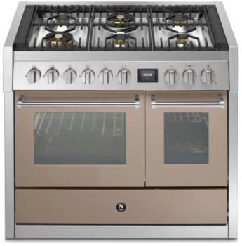 Steel Cucine Genesi Series GQY10SF6WSA - 40 Inch Freestanding Dual Fuel Range