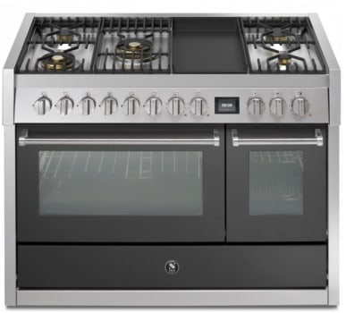 Steel Cucine Genesi Series GQY12SF4TMAN - 48 Inch Freestanding Dual Fuel Range