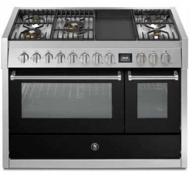 Steel Cucine Genesi Series GQY12SF4TMBA - 48 Inch Freestanding Dual Fuel Range