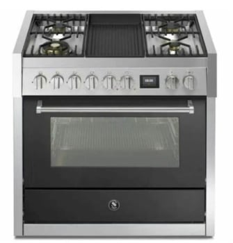 Steel Cucine Genesi Series GQY9S4BAN - 36 Inch Dual Fuel Range