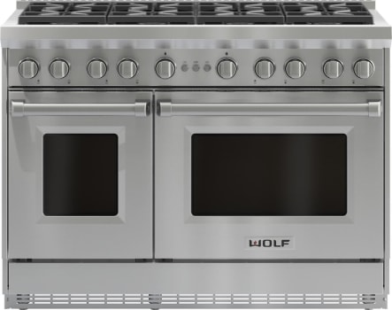 Wolf GR488 - 48 Inch Freestanding Pro-Style Gas Range - Stainless Steel Knobs