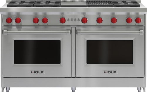Wolf GR606CG - 60 Inch Pro-Style Gas Range with 6 Dual-Stacked Sealed Burners