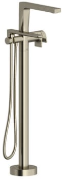Rohl Ode™ TOD39BN - Thermostatic Single Hole Floor Mount Tub Filler Trim in Brushed Nickel
