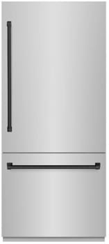 ZLINE Autograph Edition GRBITZ30436MB - 36 Inch Built-In Bottom-Freezer Refrigerator