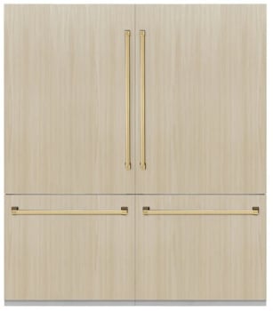 ZLINE Autograph Edition GRBITZ72G - 72 Inch Built-In 4-Door French Door Refrigerator