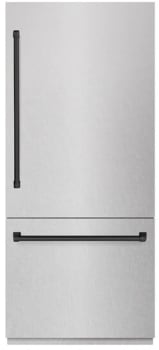 ZLINE Autograph Edition GRBITZSN36MB - 36 Inch Built-In Bottom-Freezer Refrigerator