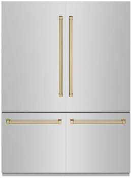ZLINE Autograph Edition GRBIVZ30460CB - 60 Inch Built-In 4-Door French Door Refrigerator