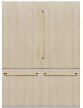 ZLINE Autograph Edition GRBIVZ60G - 60 Inch Built-In 4-Door French Door Refrigerator