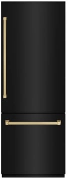 ZLINE Autograph Edition GRBIVZBS30CB - 30 Inch Built-In Bottom-Freezer Refrigerator