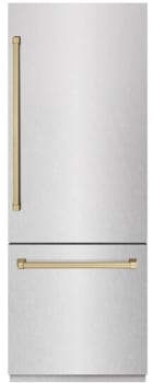 ZLINE Autograph Edition GRBIVZSN30CB - 30 Inch Built-In Bottom-Freezer Refrigerator