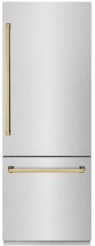 ZLINE Autograph Edition GRBIVZSN30G - 30 Inch Built-In Bottom-Freezer Refrigerator