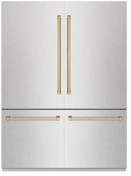 ZLINE Autograph Edition GRBIVZSN60CB - 60 Inch Built-In 4-Door French Door Refrigerator