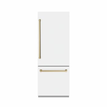 ZLINE Autograph Edition GRBIVZWM30CB - 30 Inch Built-In Bottom-Freezer Refrigerator